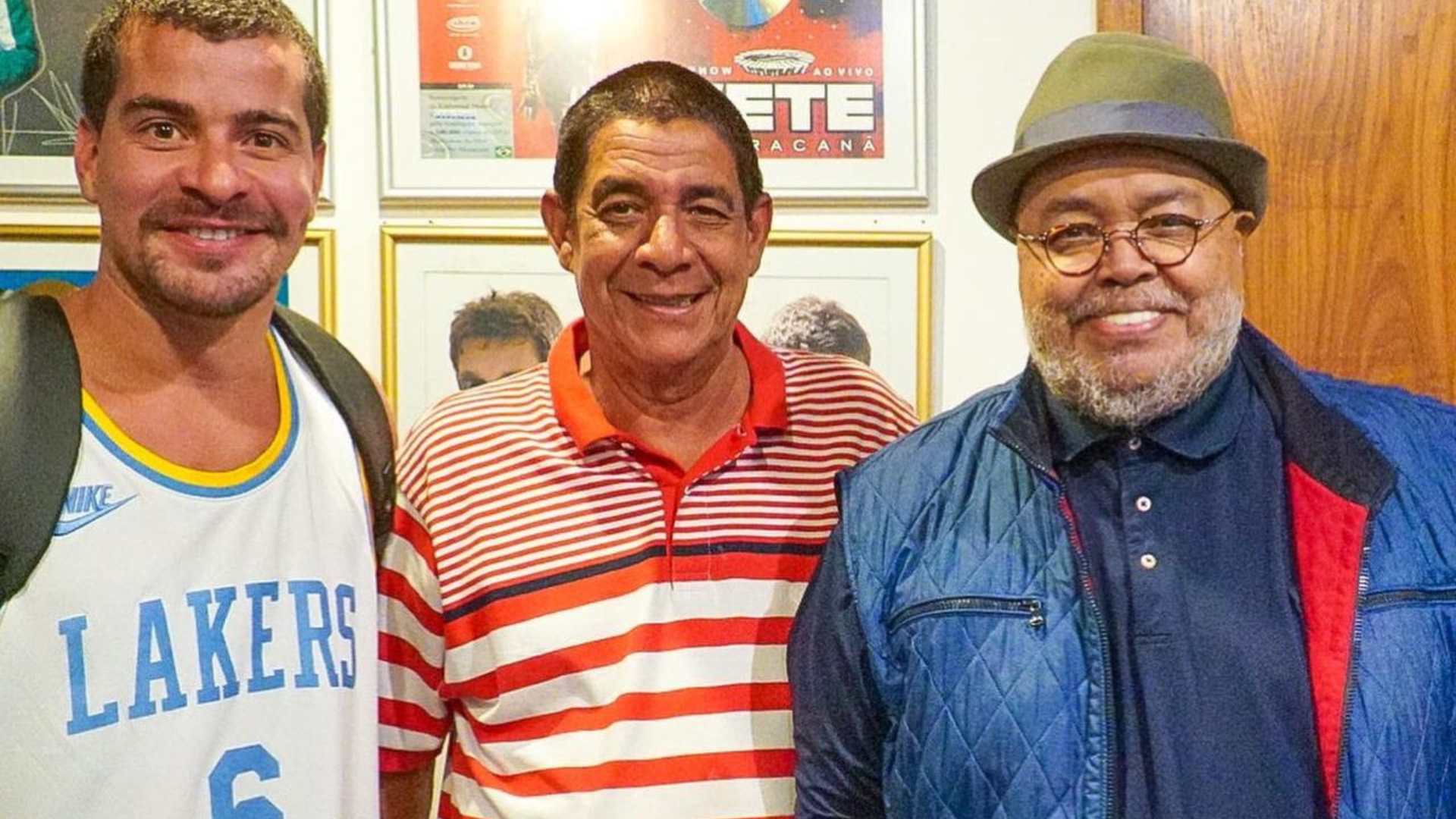 Thiago Martins grava com Zeca Pagodinho e Jorge Aragão