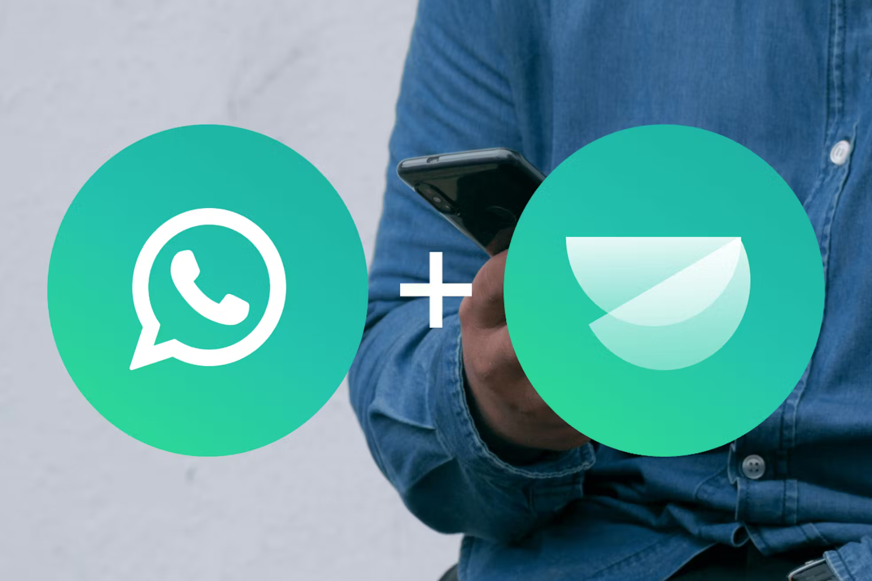 Logomarcas da Zapia e do WhatsApp lado a lado, representando a integração de tecnologias que facilitam o acesso à informação sobre eventos esportivos como as Olimpíadas de Paris.
